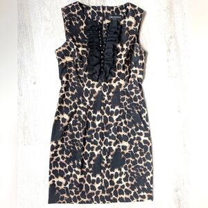 Connected Apparel Leopard Print Dress Size 10
